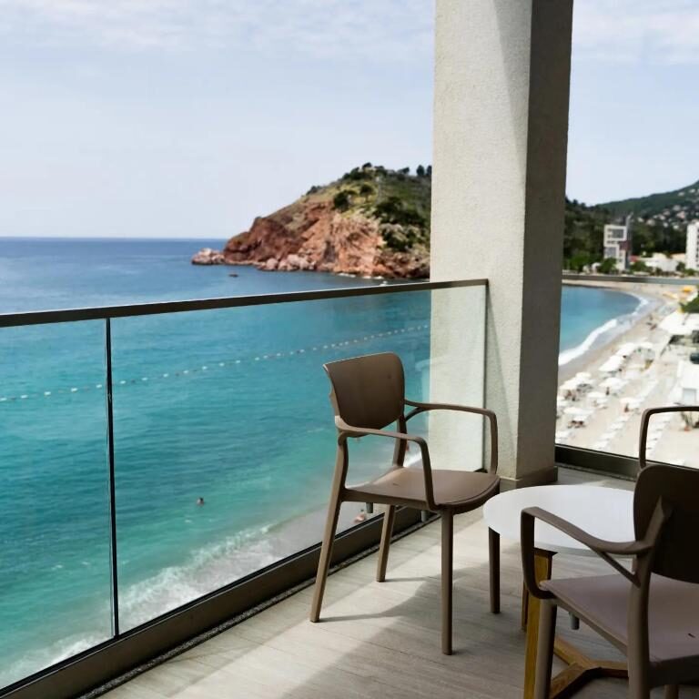 Balcony with sea view at Wave Montenegro, Sutomore